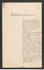 k.k. naturhistorisches Hofmuseum, Intendanzakten 1885-1896 (Hauer), Aktenzahl Z.164/1889, Seite 1